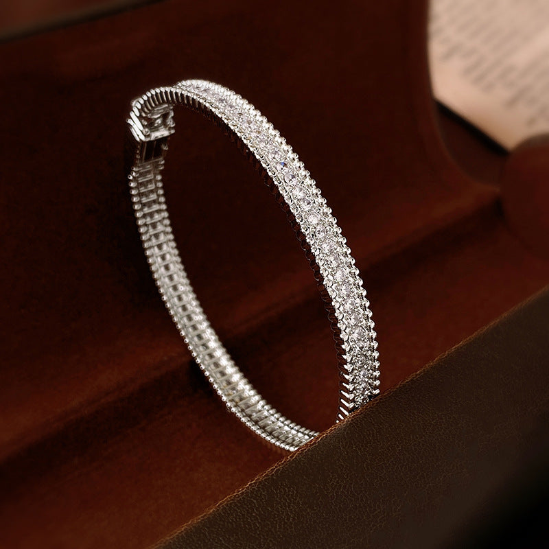 Women's Light Luxury High-grade Zircon Bangle Niche Bracelets