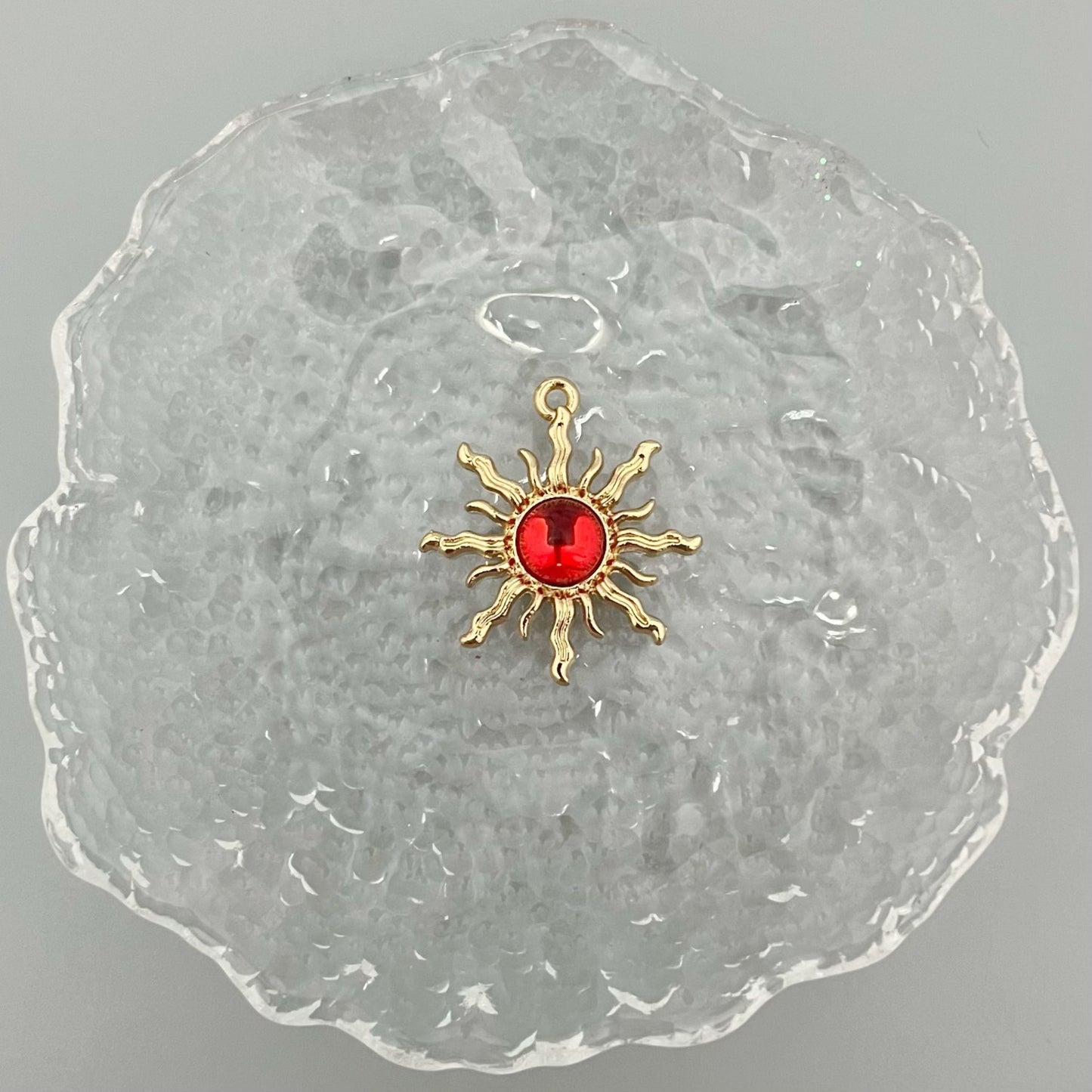 Alloy Baroque Water Transparent Series Gem Sunflower Necklaces