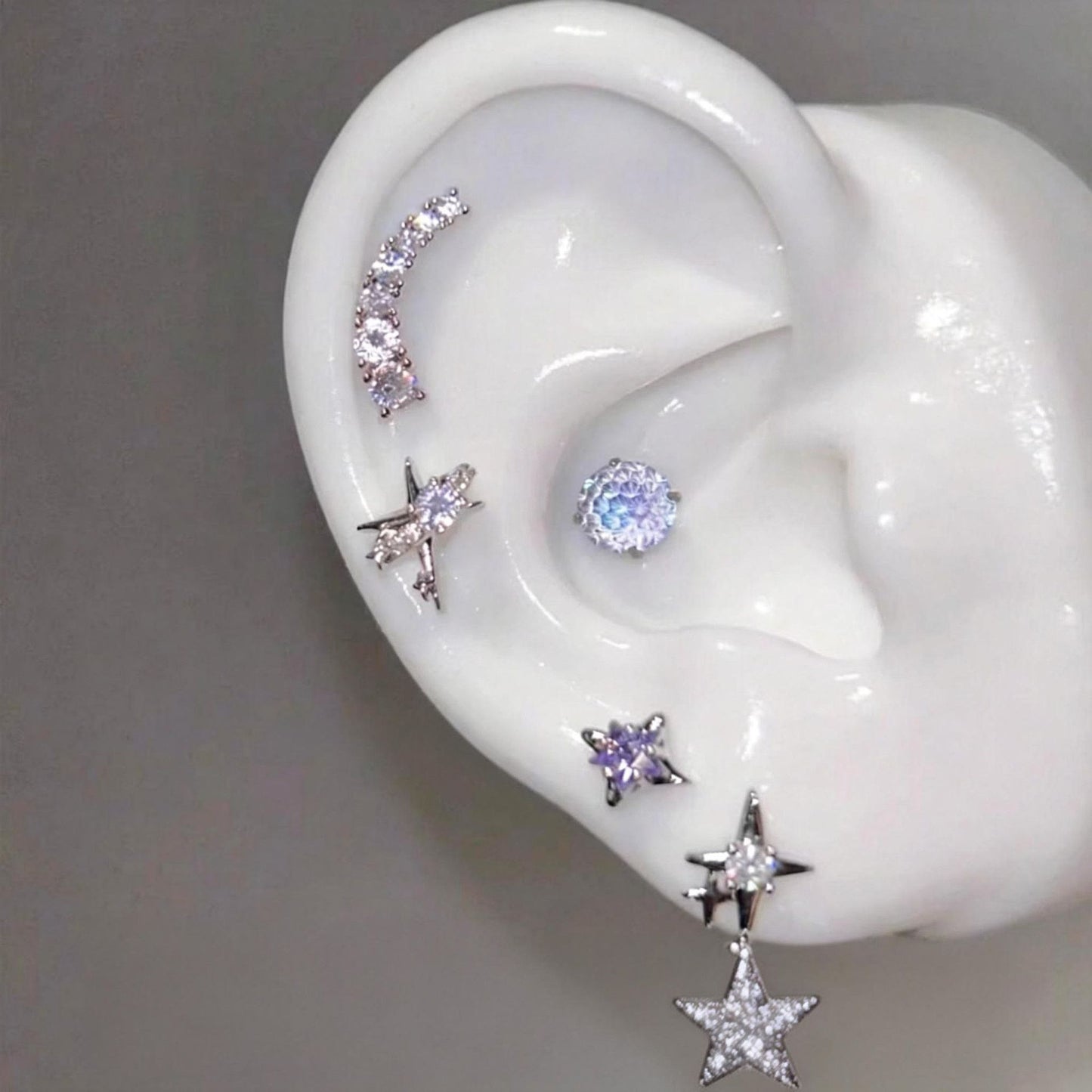 Thin Rattan Fantasy Girlish Style Light Stud Earrings