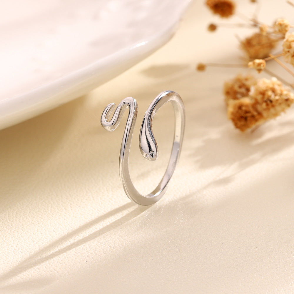 Creative Simulated Snakes Korean Style Graceful Rings