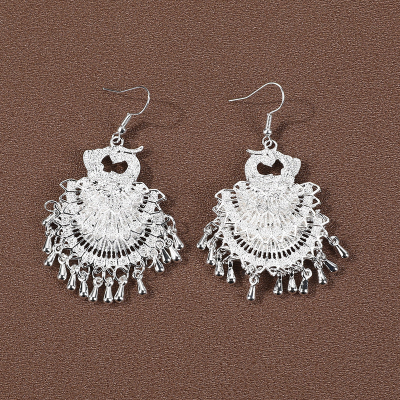 Sier Family Minority Ethnic Style Tourist Attractions Earrings