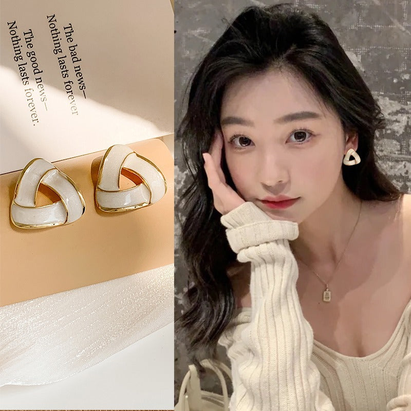 Women's Needle Korean Simple Niche Temperament Personalized Earrings