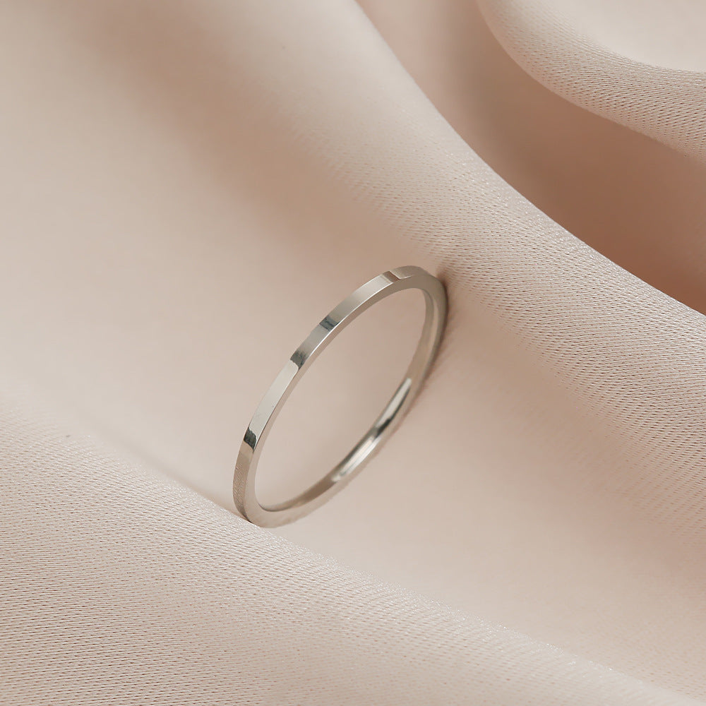 Affordable Luxury Fashion Titanium Steel Inlaid Rings