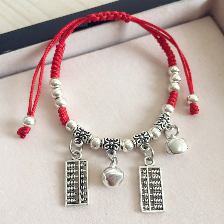 Red Rope Fresh Couple Bell Longevity Bracelets