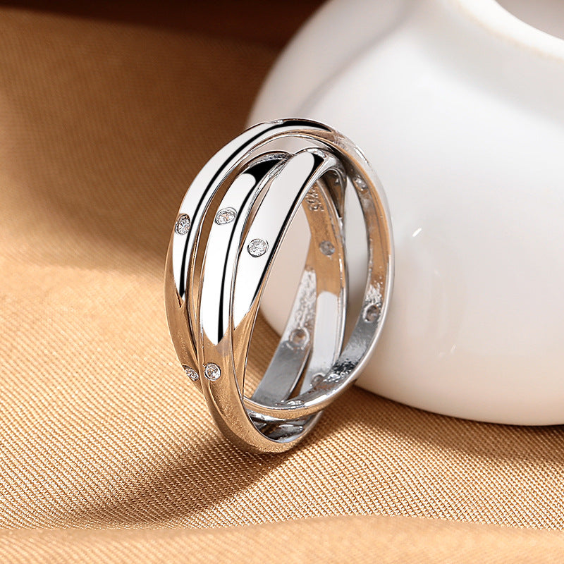 Light Luxury Temperament High Sense Design Unique Ring