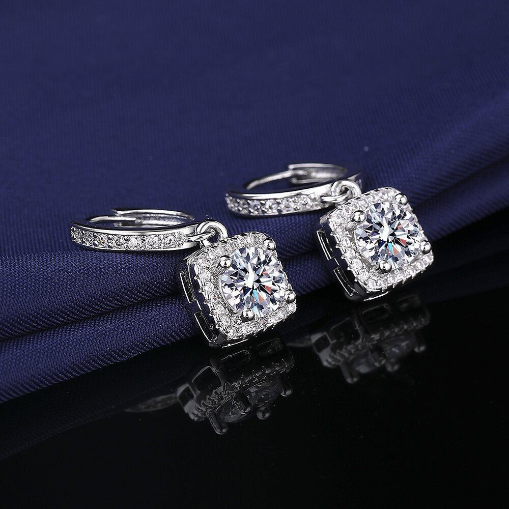 Women's Broadcast Fashion Popular Princess Square Bag Earrings