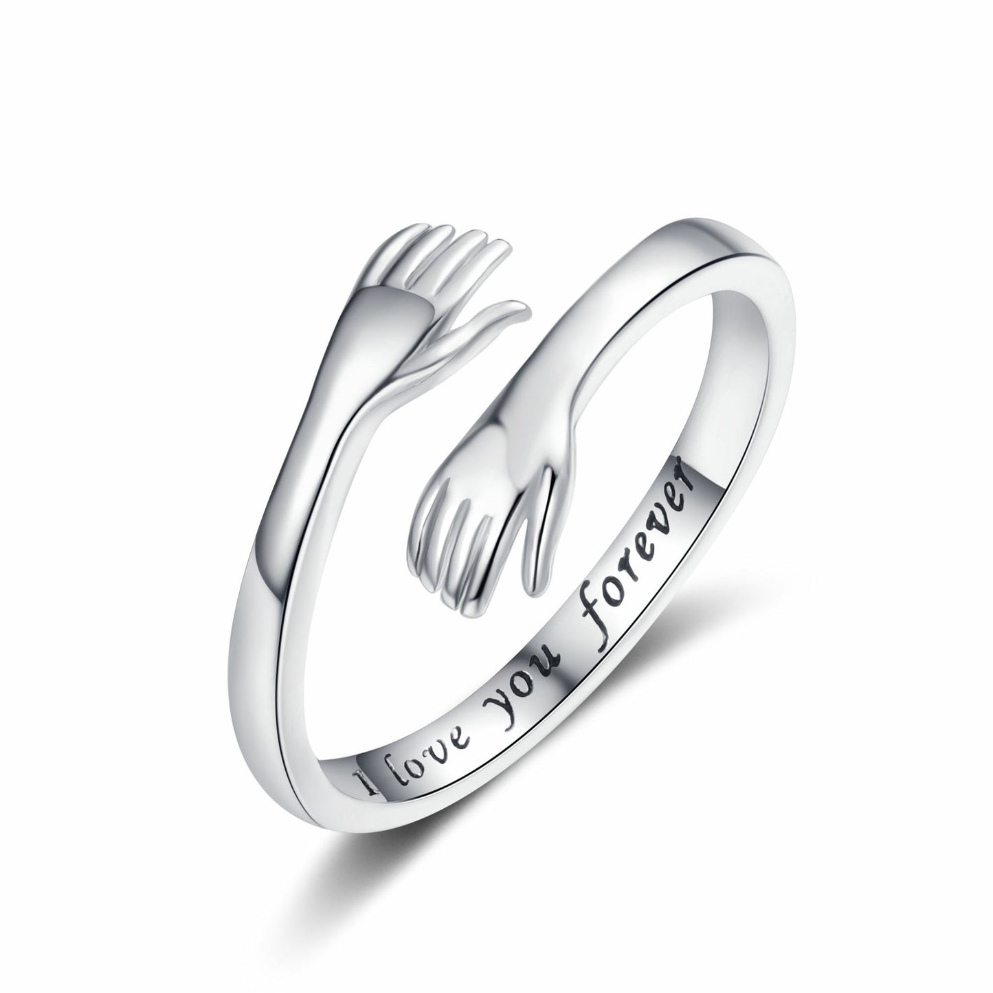 Hands Hug Female Fashion English Letters Rings