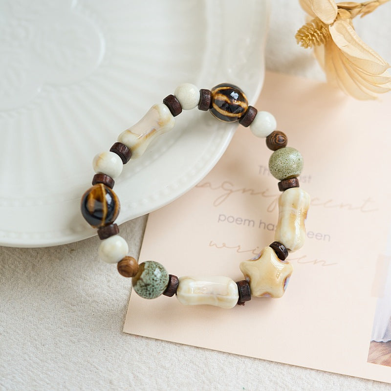 Ceramic Female Summer Versatile Ancient Style Bracelets