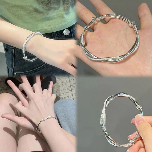 Push-pull Mobius Love Interwoven Twisted Pattern Room High-grade Female Bracelet