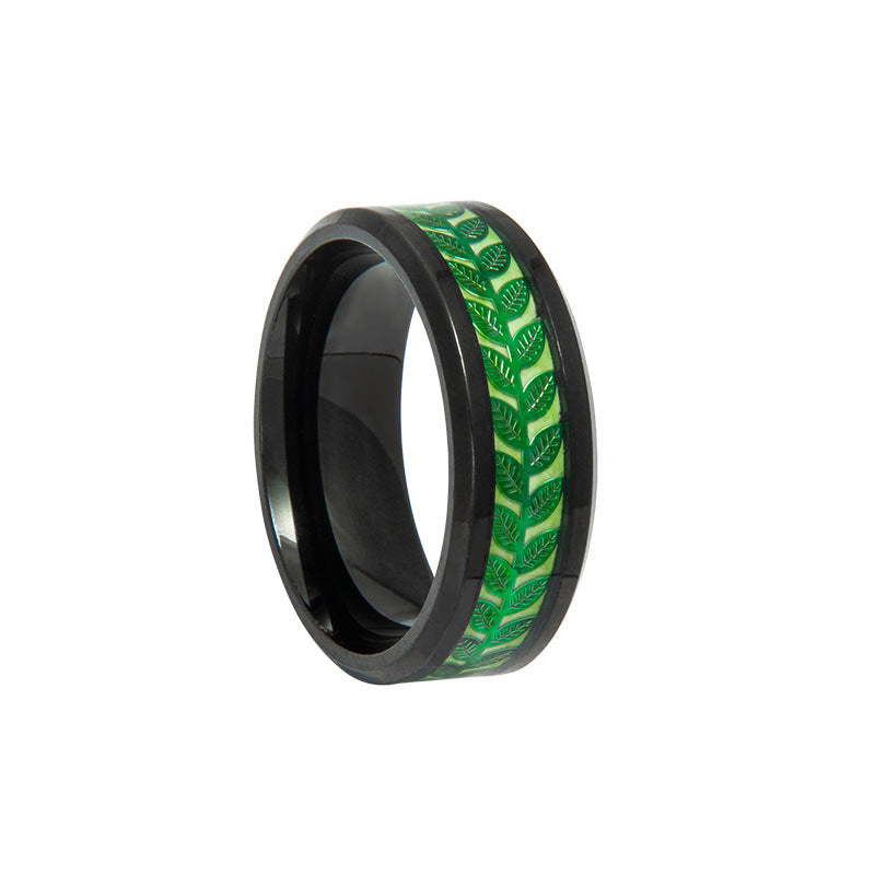 Olive Leaves Shape Stainless Steel Patch Rings