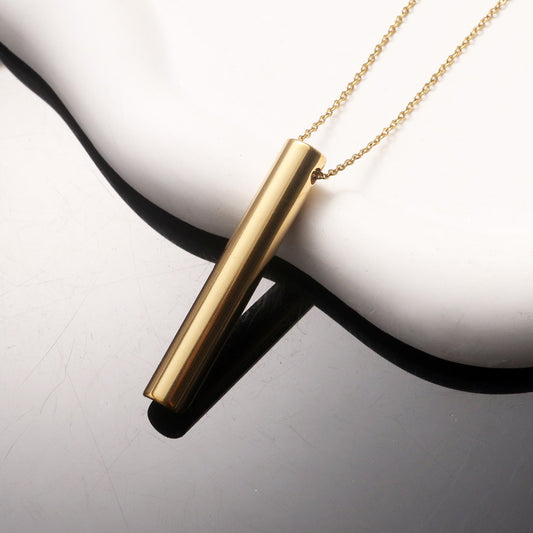 Fashion Titanium Steel Whistle Stainless Street Necklaces