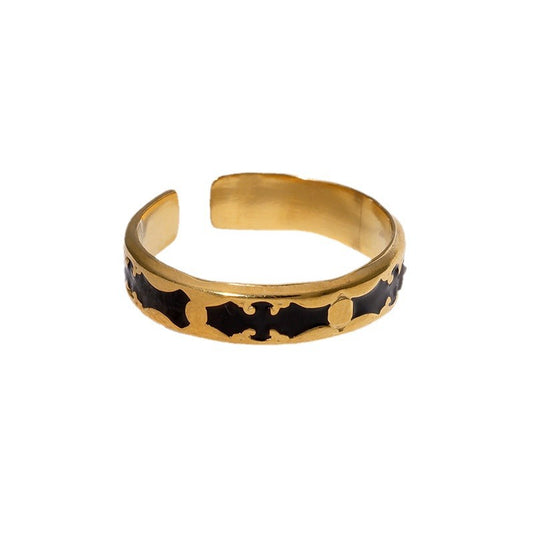 Oil French Entry Lux Elegant Gold Plated High Rings