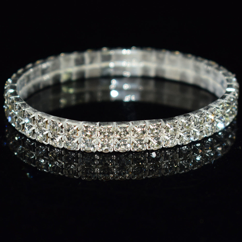 Durable Exaggerated Bridal Diamond Full Stretch Bracelets