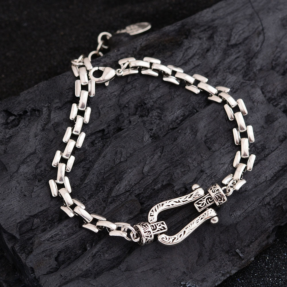 Buckle Cuban Female Light Luxury Minority Trend Temperamental Bracelets