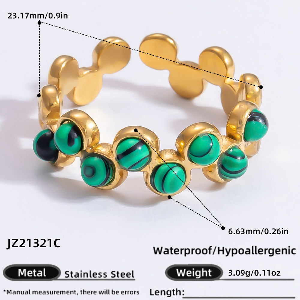 Stone Light Luxury Retro Niche High-grade Rings
