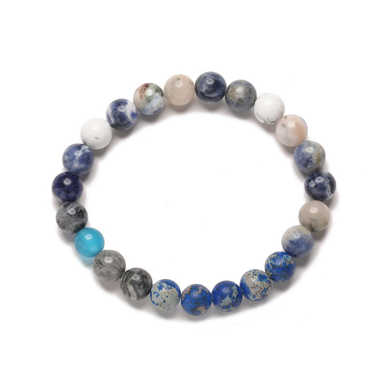 Women's & Men's Eight Planets Natural Stone Space Gifts Bracelets