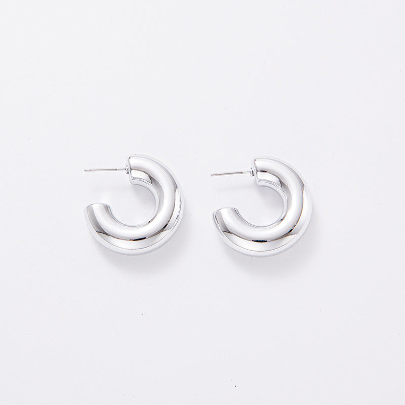 Shaped Electroplated Simple Acrylic Personalized Ear Earrings