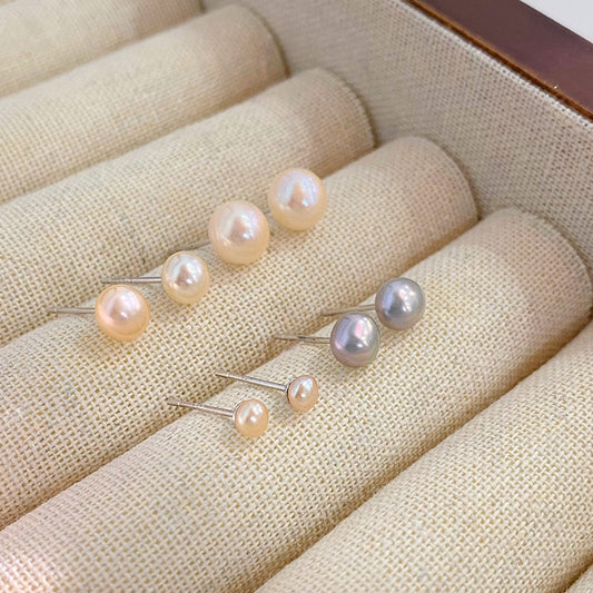 Women's Natural Freshwater Small Pearl For Mini Simple Style Korean Earrings