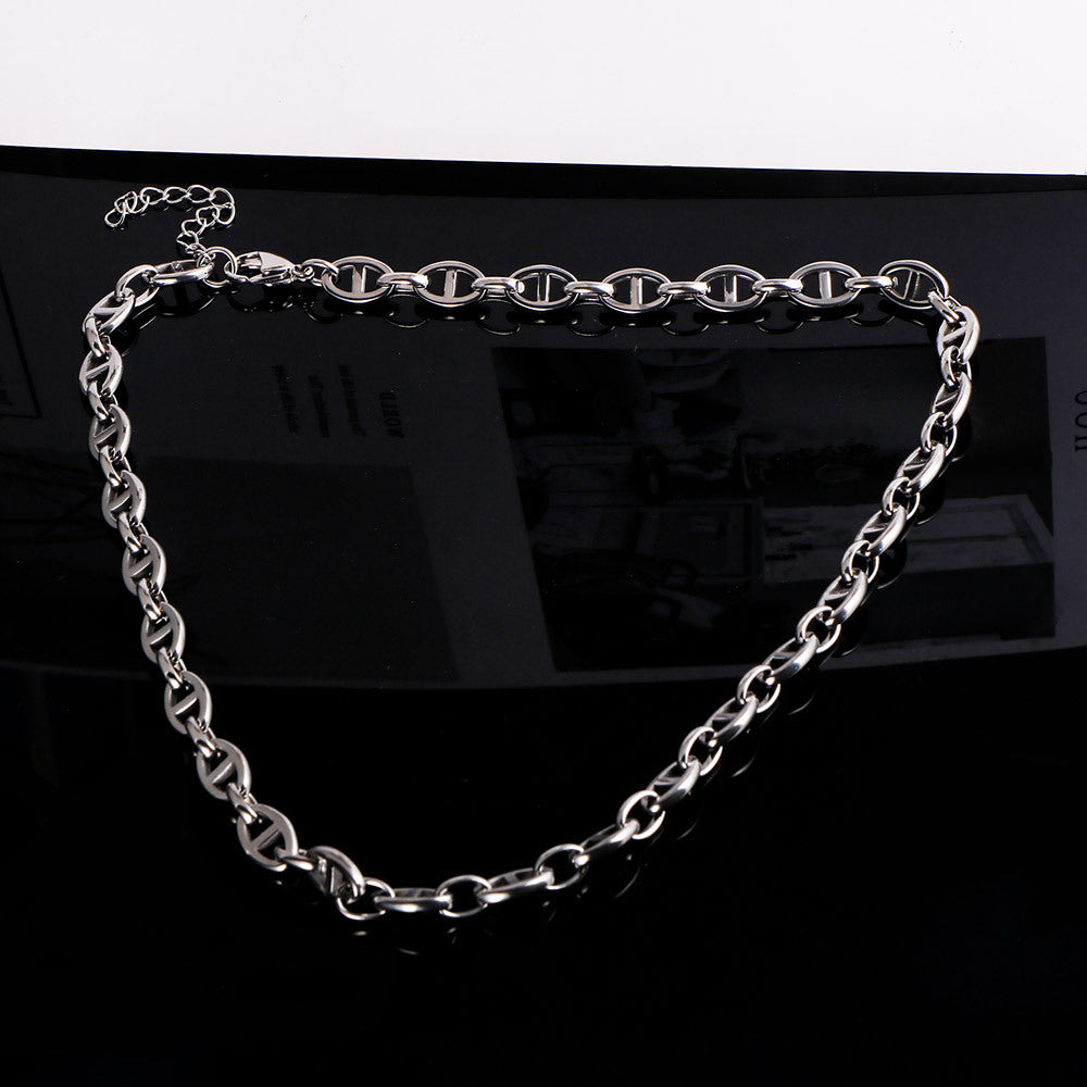 Stainless Steel Pig Nose Female Hollow Bracelets