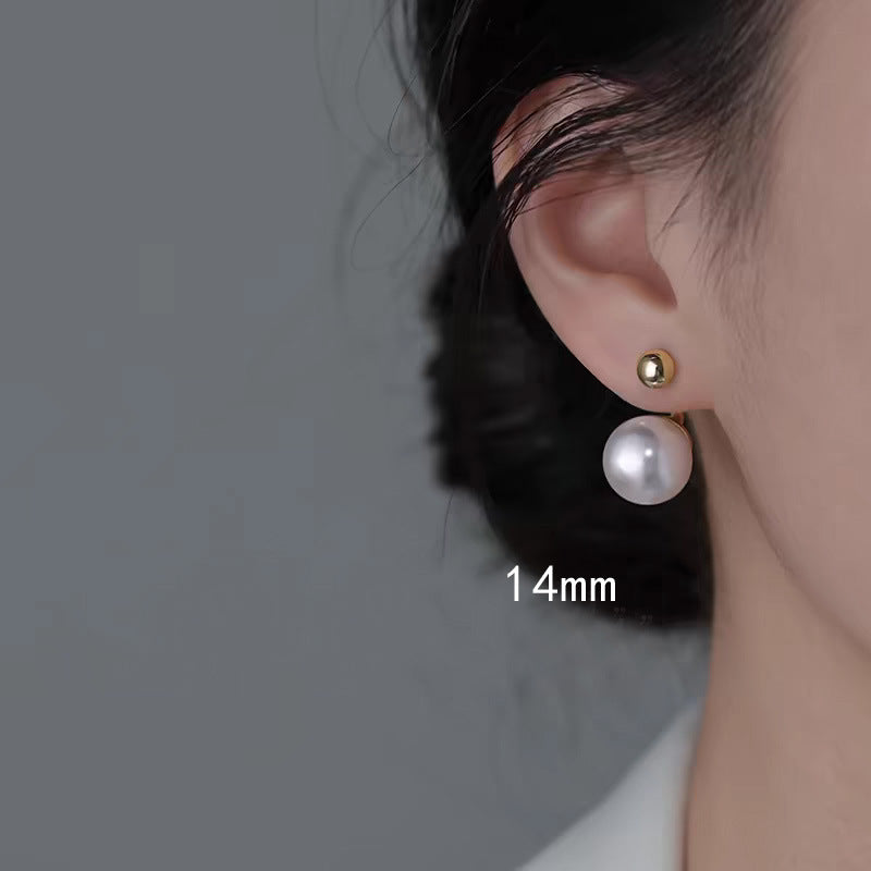 Strong Light Pearl Luxury Sier Elegant Female Earrings