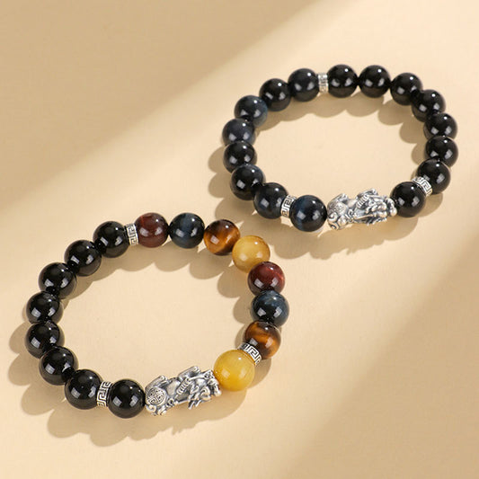 Brave Troops Black Agate National Fashion Personalized Bracelets