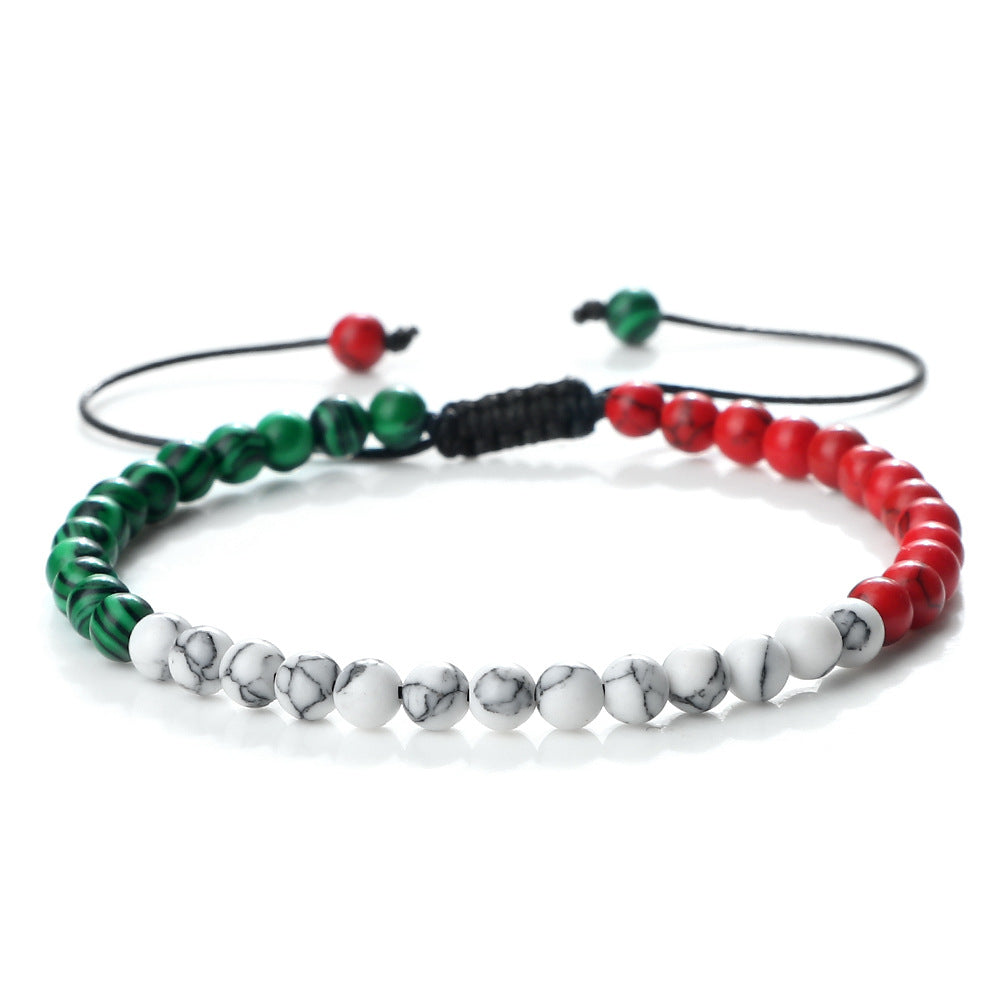 Red Green White Black Christmas Cute Bracelets