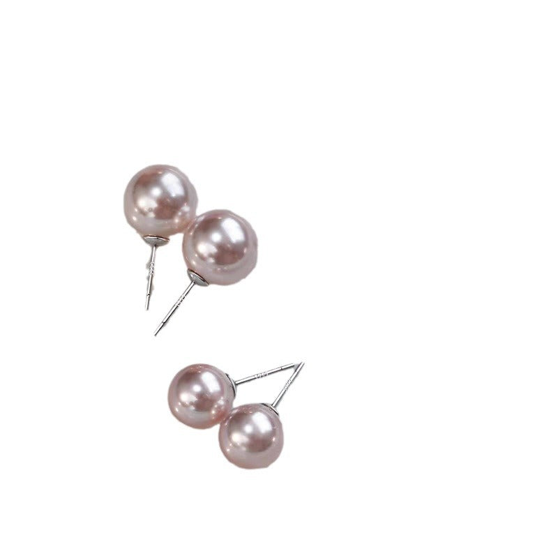 Beautiful Strong Light Cherry Blossom Pink Pearl Earrings