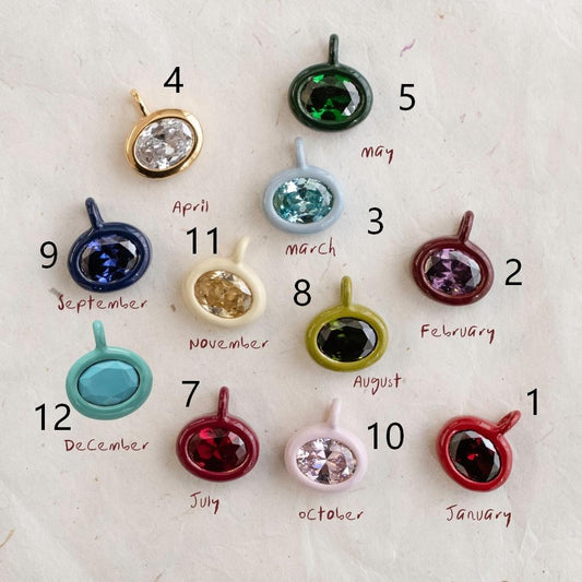 Zircon Style Color Series Stainless Steel Pendant