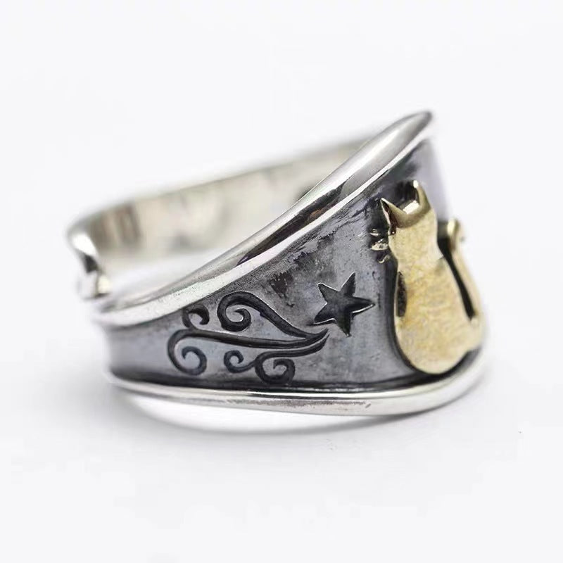 Men's Fashion Niche Design Single Cold Style Personality Forefinger Ring
