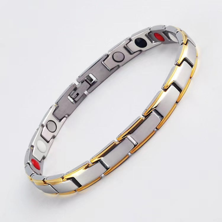 Men's Retro Metal Magnet Female Accessories Light Bracelets