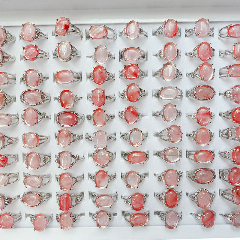 Of Natural Stone Hand Jewelry Rough Rings