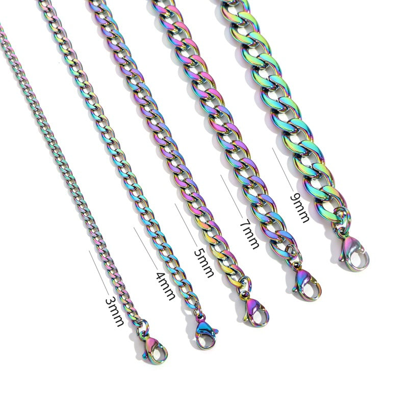 Stainless Steel Cuban Vacuum Color Retention Necklaces