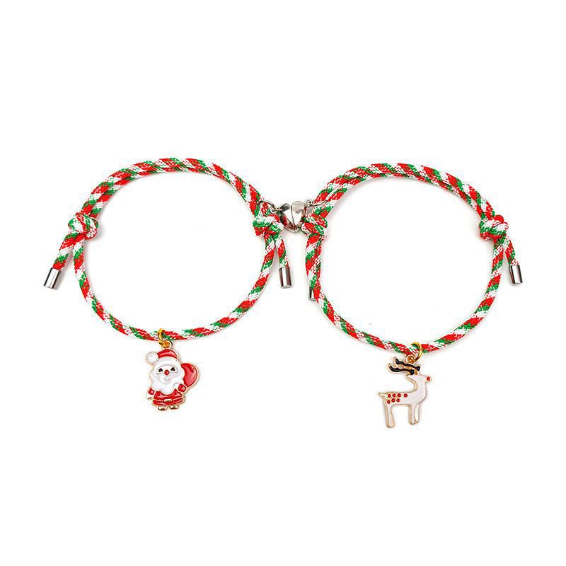 Christmas Gift Cartoon Eve Girlfriends Couple Bracelets