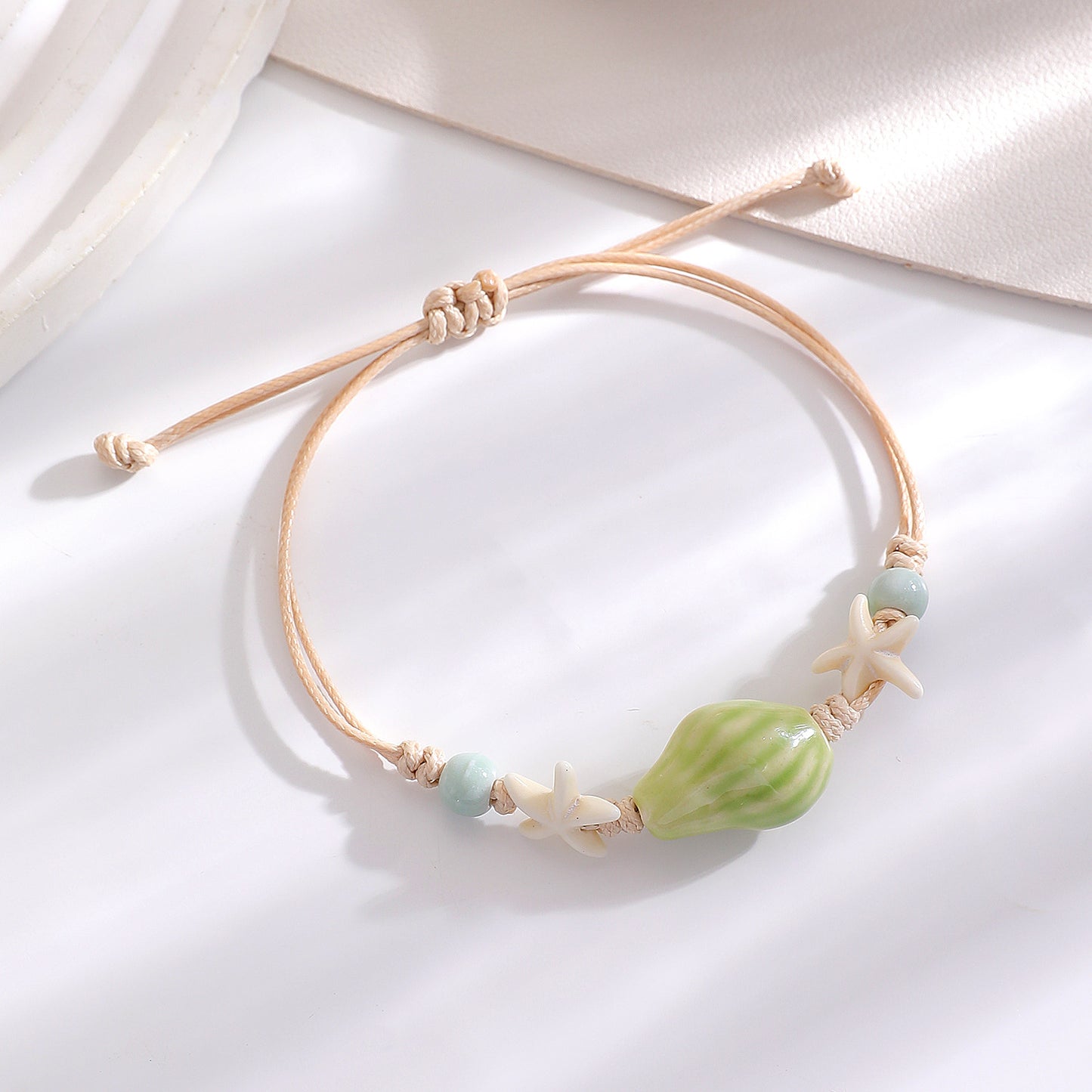 Summer Ocean Style Cartoon Shell Female Bohemian Woven Turtle Jewelry Set