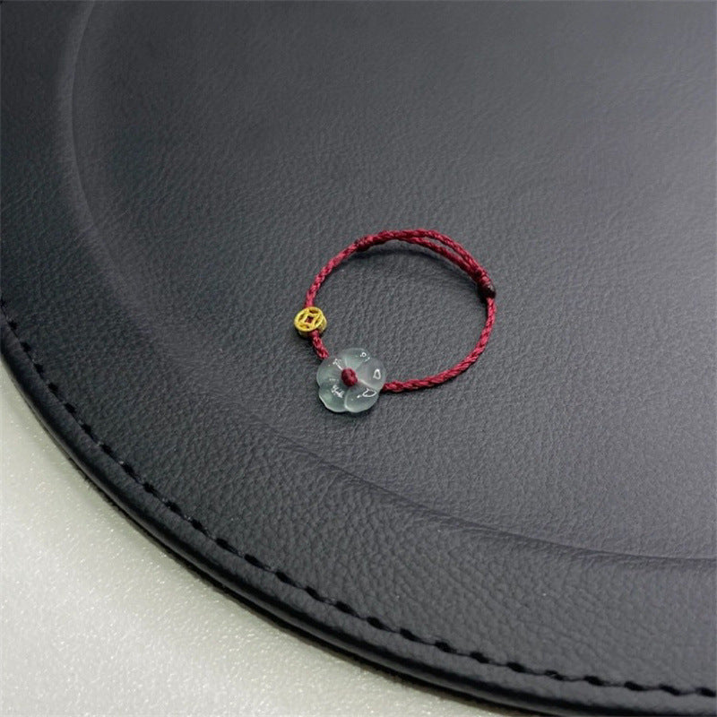 Unique Coin Braided Rope Female Design High Sense Rings