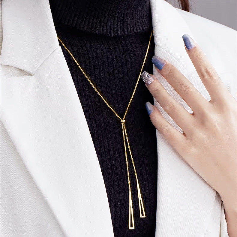 Women's Drawable Long Light Luxury Minority Design Necklaces
