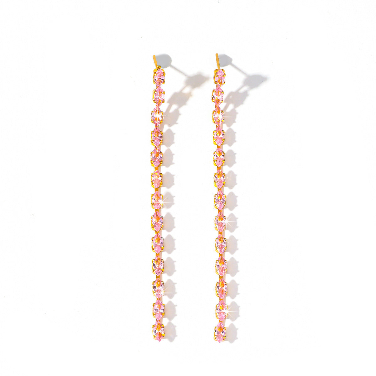 Design Temperament Entry Lux Niche Fashion Minimalism Zircon Stud Earrings