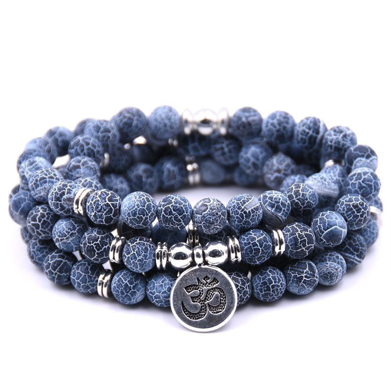 Women's Natural Stone Faith Inspirational Beads Elastic Bracelets