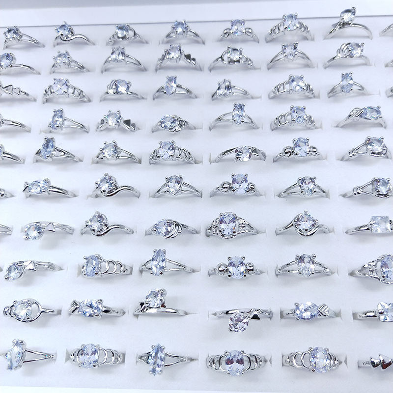Clip Crystal Zircon Hand Jewelry Claw Rings