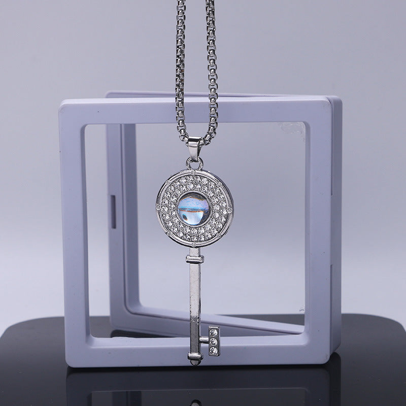 Women's & Men's Fashionable Cute With Diamonds Hip Hop Long Necklaces