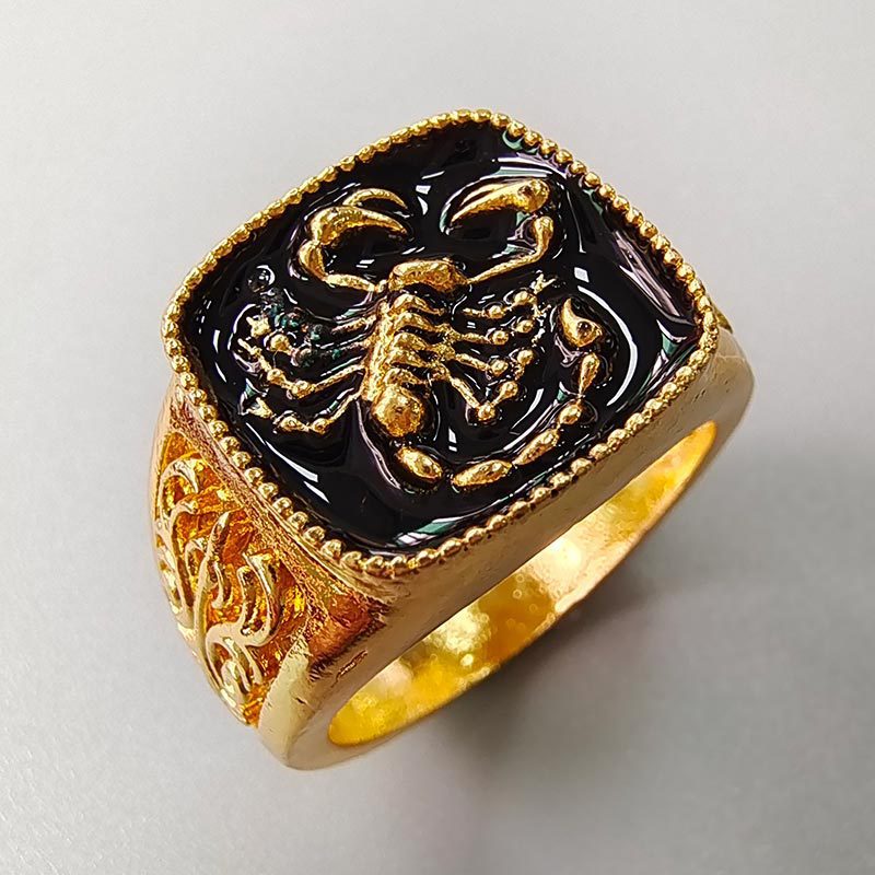 Men's Creative Scorpion Embossed Craft Personality Electroplating Rings