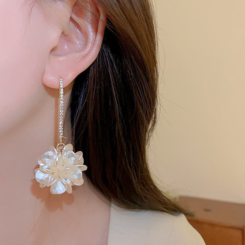 Bow Flower French Entry Lux Trendy Earrings