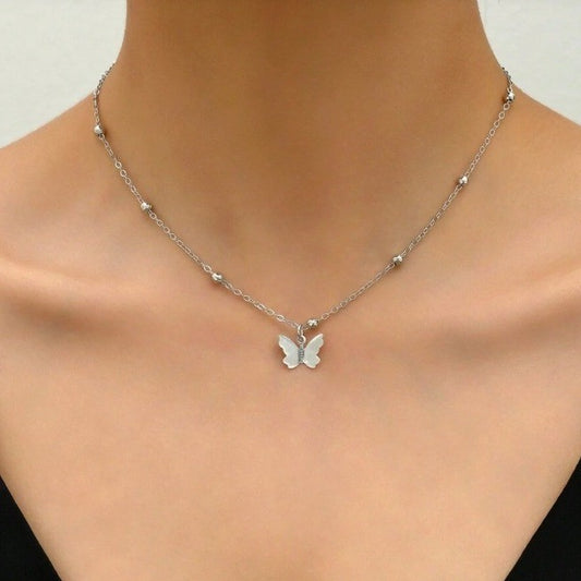 Women's Alloy Sexy Back Chain Fashion Minimalist Bowknot Necklaces
