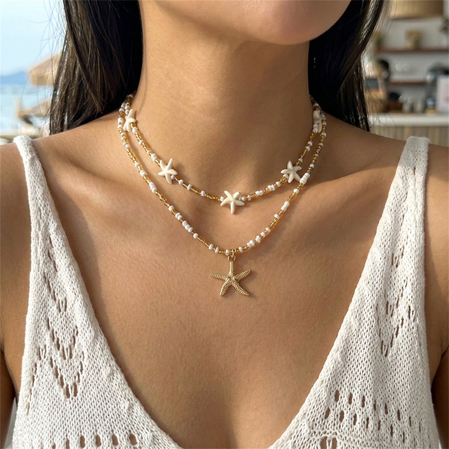 Bead Beach Marine Wild Starfish Shell Necklaces