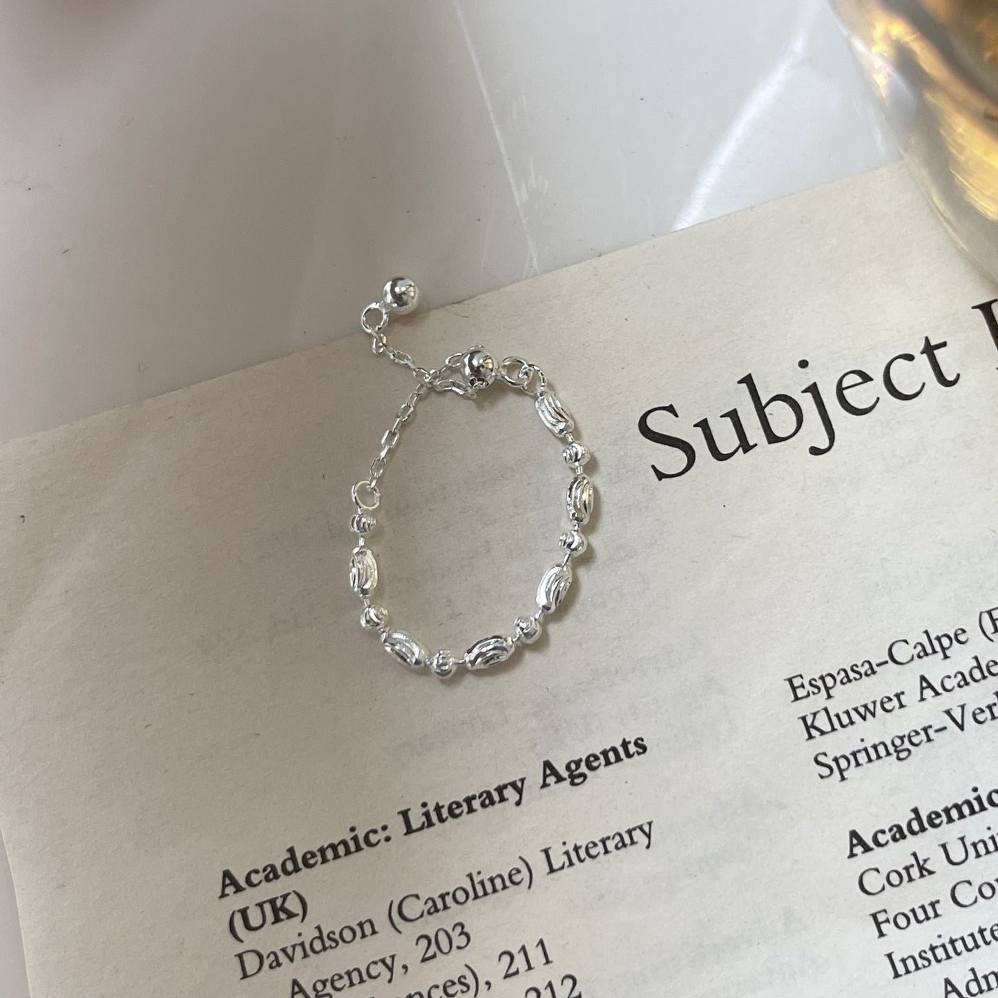 Female Pull Soft Chain Sterling Sier Affordable Luxury Rings