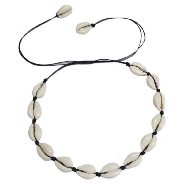 Fashion Shell Handmade Threading Adjustable Clavicle Necklaces