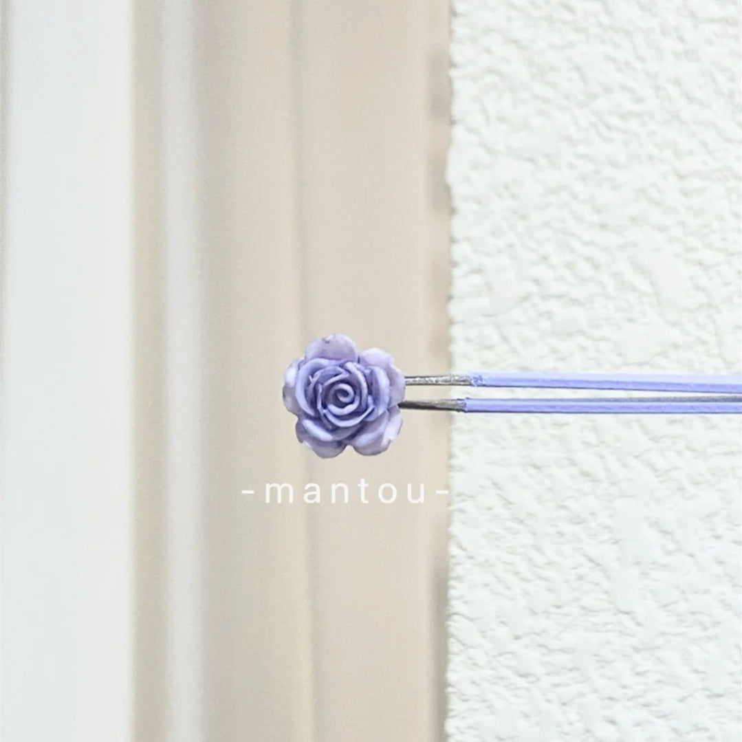 Simple Dry Rose Ear Bone Niche Earrings