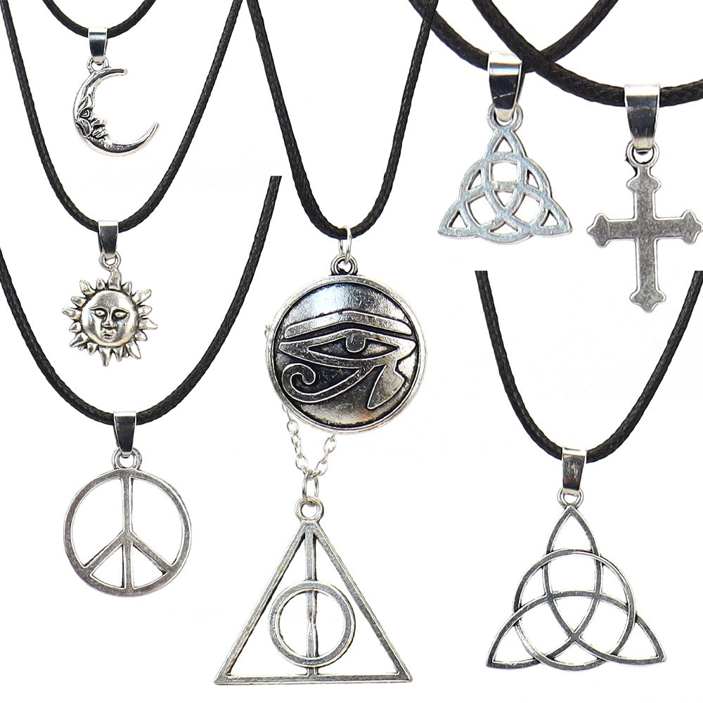 Harry Potter Deathly Hallows Eye Sun Necklaces