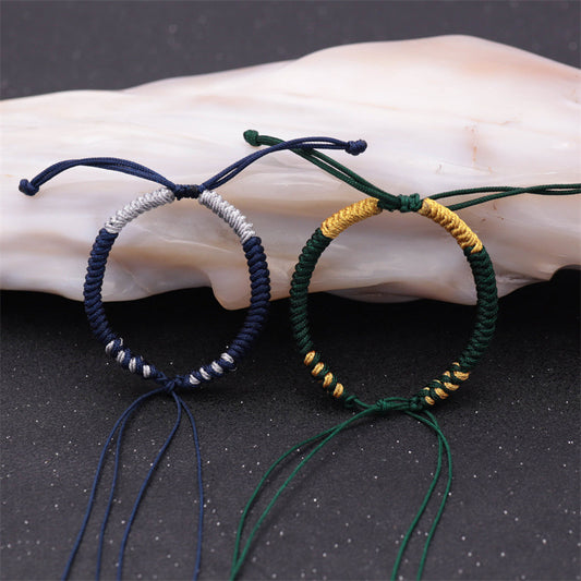 Carrying Strap Matching Red Rope Hand-woven Beads Bracelets