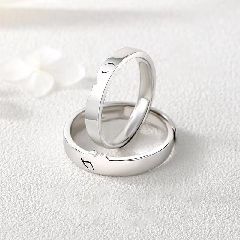 Simple Niche Design Adjustable Opening Gift Rings